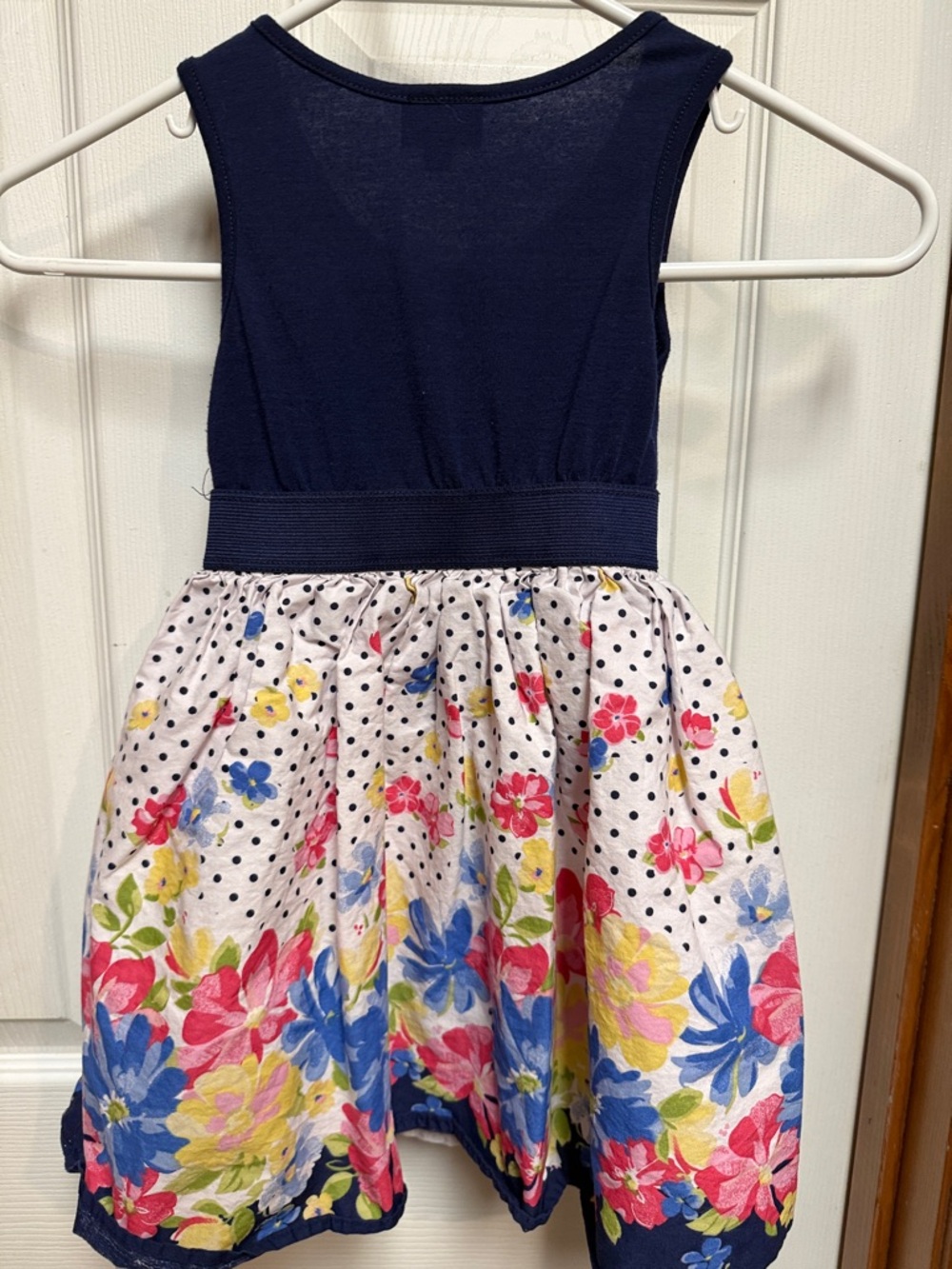 lilt Navy Floral Bow Party Dress - Picture 4 of 4